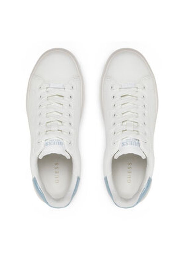 Guess Sneakersy FLJBIN LEA12 Biały. Kolor: biały. Materiał: skóra