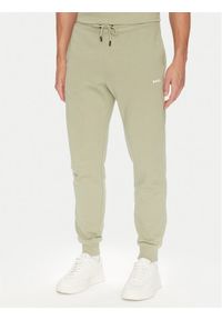 BOSS Spodnie dresowe Sechup 50533392 Zielony Regular Fit. Kolor: zielony. Materiał: bawełna