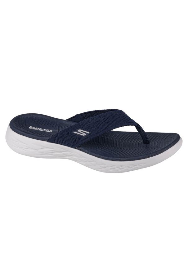 skechers - Japonki damskie, On The Go 600 Sunny. Kolor: niebieski