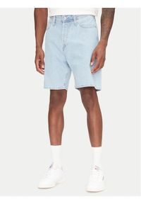 Jack & Jones - Jack&Jones Szorty jeansowe Tony 12269489 Niebieski Loose Fit. Kolor: niebieski. Materiał: bawełna