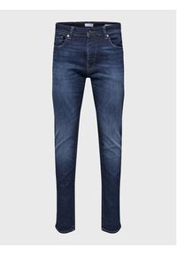 Selected Homme Jeansy Leon 16088264 Granatowy Slim Fit. Kolor: niebieski #4