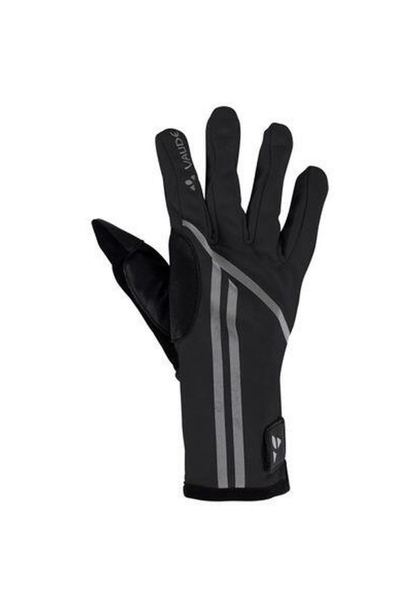 Vaude - Rękawice VAUDE Posta. Kolor: czarny. Materiał: softshell, materiał. Sport: kolarstwo