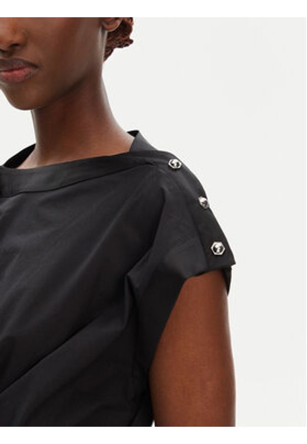 Pinko - PINKO Sukienka koktajlowa Abito 105215 A2LD Czarny Regular Fit. Kolor: czarny. Materiał: bawełna. Styl: wizytowy