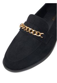 DeeZee Loafersy LE527-14 Czarny. Kolor: czarny. Materiał: materiał #4
