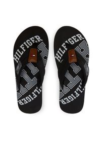 TOMMY HILFIGER - Tommy Hilfiger Japonki Essential Th Beach Sandal FM0FM01369 Czarny. Kolor: czarny. Materiał: materiał