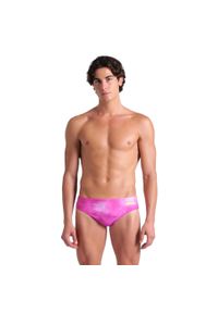 Arena - Slipy pływackie męskie arena Tie-Dye Briefs Allover. Kolor: różowy