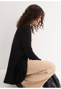 bonprix - Sweter bez zapięcia. Kolor: czarny #3