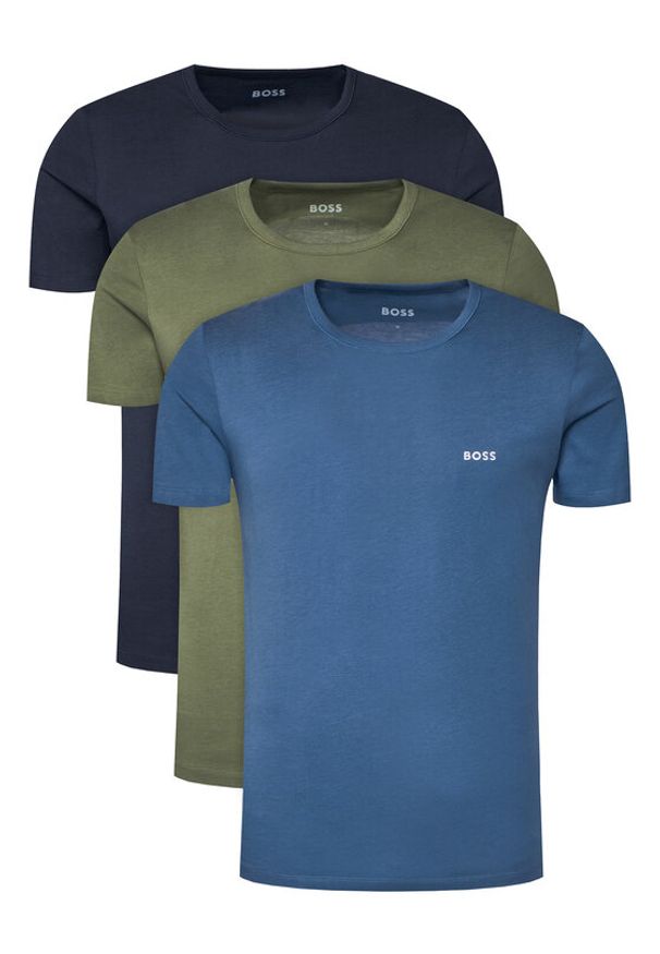 BOSS Komplet t-shirtów 50532470 Kolorowy Regular Fit. Materiał: bawełna. Wzór: kolorowy
