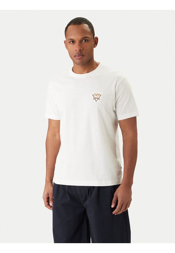 Guess Jeans T-Shirt M6GIB7 K8HM0 Biały Regular Fit. Kolor: biały. Materiał: bawełna