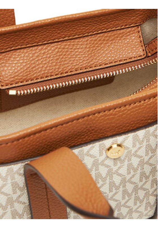 MICHAEL Michael Kors Torebka Romee 32T5G1ZC1B Beżowy. Kolor: beżowy. Materiał: skórzane