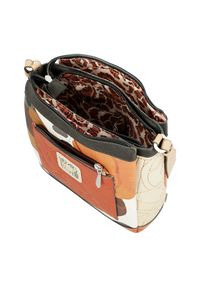 Pomarańczowa Damska Torebka Anekke Edycja Limitowana. Kolor: pomarańczowy. Wzór: napisy. Dodatki: z breloczkiem. Materiał: z tłoczeniem. Styl: casual, elegancki #10