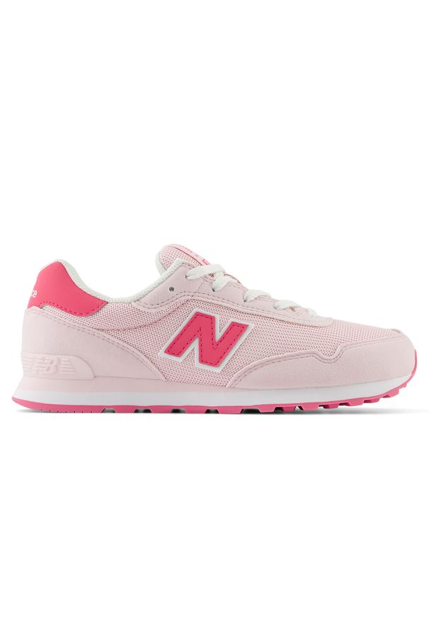 Buty dziecięce New Balance GC515KI – różowe. Okazja: na uczelnię, na co dzień. Kolor: różowy. Materiał: materiał, syntetyk. Szerokość cholewki: normalna