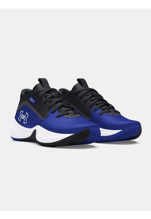 Buty do koszykówki dziecięce Under Armour GS Lockdown 7. Kolor: niebieski. Sport: koszykówka