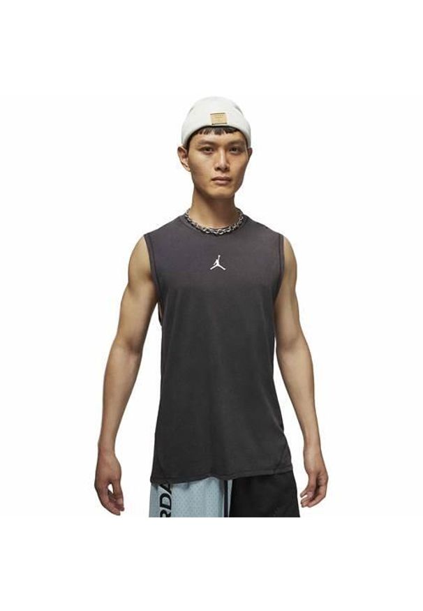Koszulka treningowa męska Nike Air Jordan Drifit. Kolor: czarny. Długość rękawa: bez rękawów. Sport: bieganie