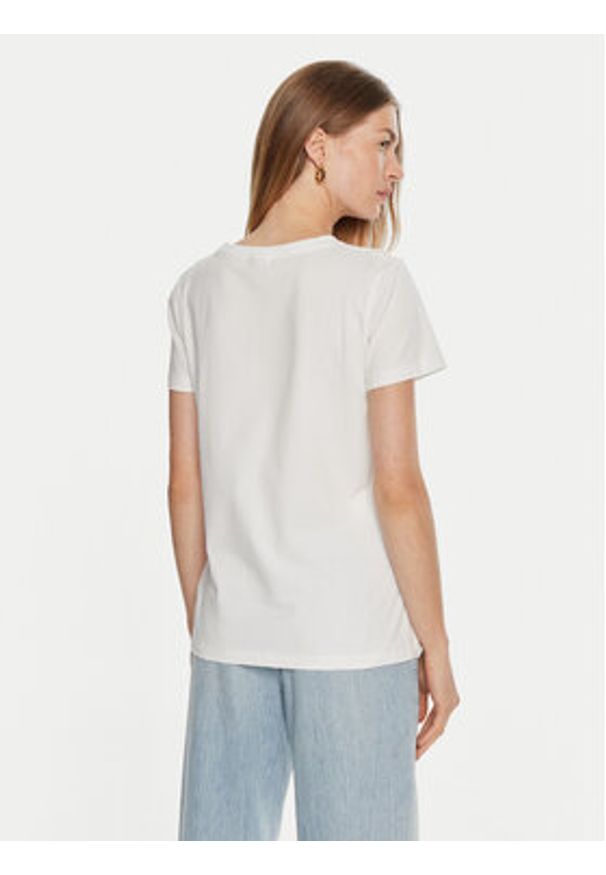 Guess T-Shirt V3BI11 J1314 Biały Regular Fit. Kolor: biały. Materiał: bawełna