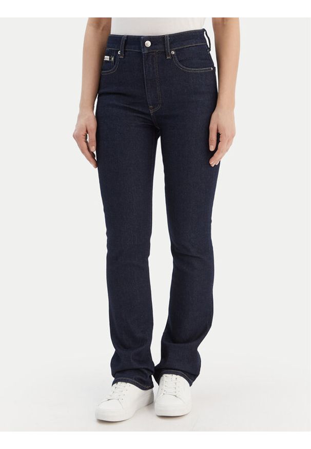 Calvin Klein Jeans Jeansy LV047D732G Granatowy Bootcut Fit. Kolor: niebieski
