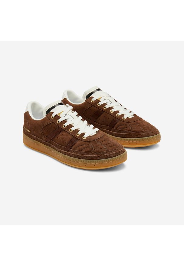 Decathlon - Sneakersy unisex Player 80 zamszowe Late Bloomers. Kolor: biały, wielokolorowy, czarny, brązowy. Materiał: zamsz. Szerokość cholewki: normalna