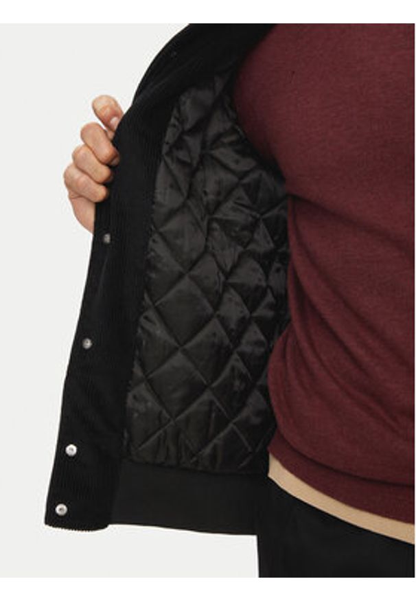 John Richmond Kurtka bomber UMA24090GB Czarny Regular Fit. Kolor: czarny. Materiał: bawełna