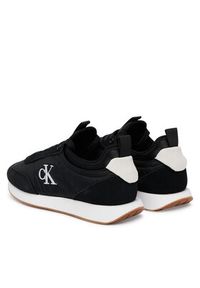 Calvin Klein Jeans Sneakersy Retro Runner Lace Up Sock YW0YW02060 Czarny. Kolor: czarny. Materiał: materiał #3