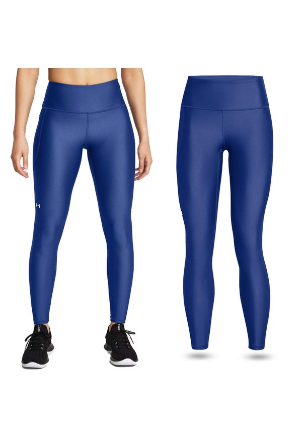 Legginsy sportowe damskie Under Armour getry szybkoschnące treningowe. Kolor: niebieski