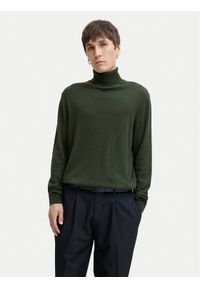 Jack & Jones - Jack&Jones Golf Emil 12157417 Zielony Regular Fit. Typ kołnierza: golf. Kolor: zielony. Materiał: bawełna
