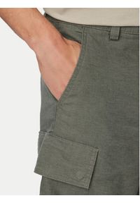 BOSS Szorty materiałowe Sisla 50559366 Szary Relaxed Fit. Kolor: szary. Materiał: len #2