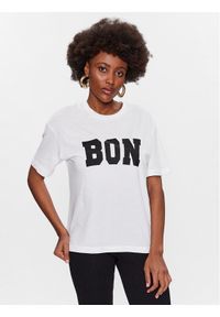 Gina Tricot T-Shirt Printed 15785 Biały Regular Fit. Kolor: biały. Materiał: bawełna