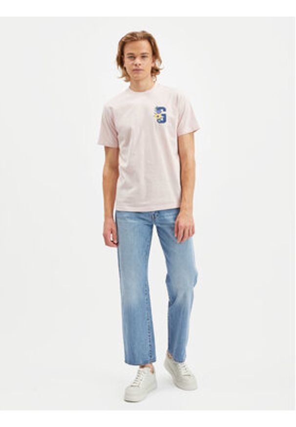 GAP - Gap T-Shirt 586480-03 Różowy Regular Fit. Kolor: różowy. Materiał: bawełna