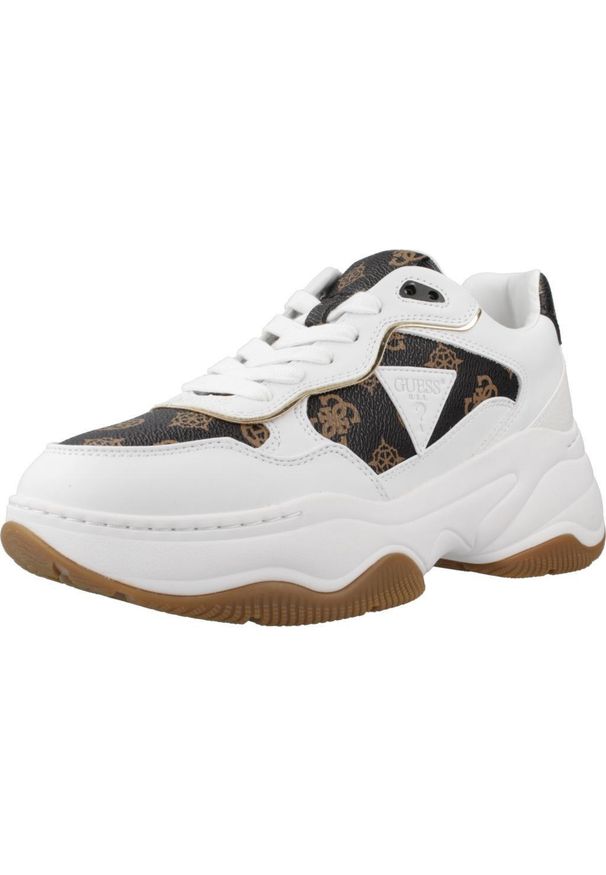 Guess - Kapcie GUESS FLPHAP FAL12 Biały. Kolor: biały. Materiał: syntetyk, tkanina. Styl: sportowy