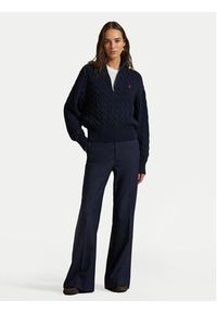 Polo Ralph Lauren Sweter 211963467002 Granatowy Relaxed Fit. Typ kołnierza: polo. Kolor: niebieski. Materiał: bawełna #2