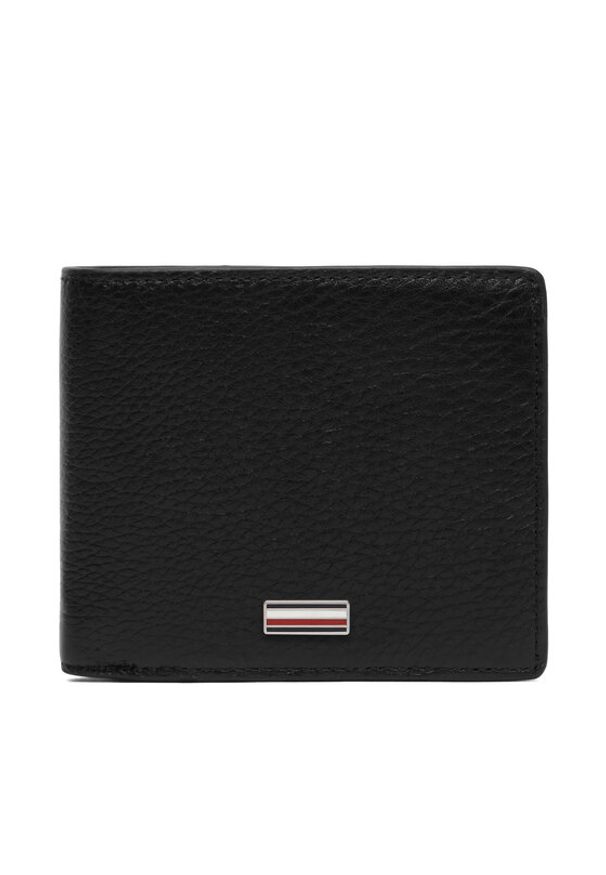TOMMY HILFIGER - Tommy Hilfiger Portfel Th Central Cc Flap And Coin AM0AM14497 Czarny. Kolor: czarny. Materiał: skóra