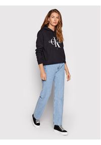Calvin Klein Jeans Bluza J20J219141 Czarny Regular Fit. Kolor: czarny. Materiał: bawełna