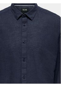 Only & Sons Koszula Caiden 22012321 Granatowy Slim Fit. Kolor: niebieski. Materiał: bawełna, len #6