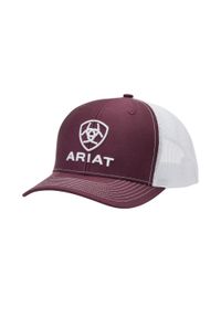 Czapka z daszkiem Ariat Stacked. Kolor: czerwony. Styl: elegancki