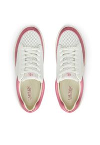 Lauren Ralph Lauren - LAUREN RALPH LAUREN Sneakersy Hailey Low-Top Lace-Up 802951391002 Biały. Kolor: biały. Materiał: skóra #3