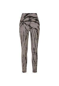 Urban Classics - Legginsy Damskie Z Bawełny Tie Dye Z Wysokimi Stanami. Stan: podwyższony. Kolor: czarny, niebieski, wielokolorowy. Materiał: bawełna