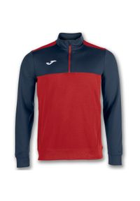 Bluza do piłki nożnej męska Joma Winner. Kolor: czerwony, niebieski, wielokolorowy. Wzór: haft. Sport: piłka nożna