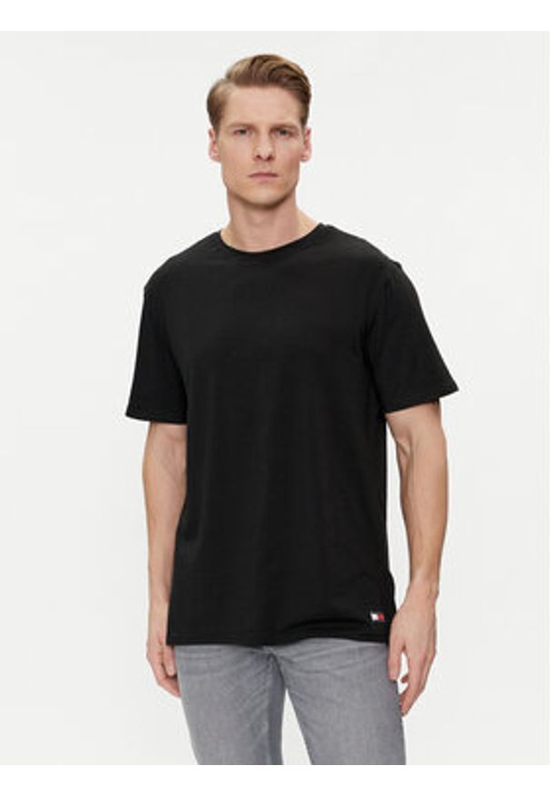 Tommy Jeans Komplet 2 t-shirtów UM0UM03157 Czarny Regular Fit. Kolor: czarny. Materiał: bawełna
