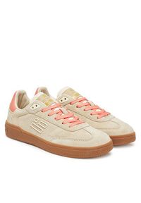 D.Franklin Sneakersy DFSH387005 Beżowy. Kolor: beżowy. Materiał: zamsz, skóra