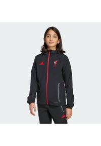 Adidas - Dziecięca bluza Liverpool FC Tiro 25 Competition Vis Tech Travel. Kolor: czarny. Sport: piłka nożna