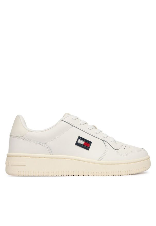 Tommy Jeans Sneakersy Tjw Basket EN0EN02980 Biały. Kolor: biały. Materiał: skóra