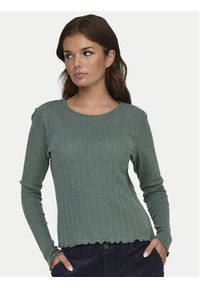 only - ONLY Bluzka Carlotta 15291987 Zielony Regular Fit. Kolor: zielony. Materiał: bawełna #3
