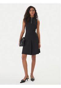Hugo - HUGO Sukienka codzienna Noella 50557496 Czarny Regular Fit. Okazja: na co dzień. Kolor: czarny. Materiał: wiskoza. Typ sukienki: proste. Styl: casual #4