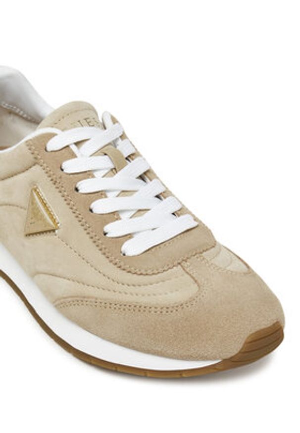 Guess Sneakersy FLJJO2 LEA12 Beżowy. Kolor: beżowy. Materiał: materiał