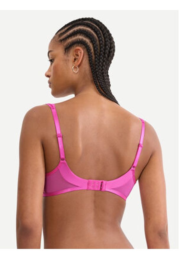 Triumph Biustonosz balkonetka Waves Of Glow 10226332 Różowy ciemny. Kolor: różowy. Materiał: syntetyk