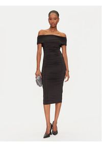 Marciano Guess Sukienka koktajlowa 5GGK39 6259A Czarny Regular Fit. Kolor: czarny. Materiał: syntetyk. Styl: wizytowy
