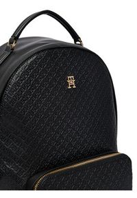 TOMMY HILFIGER - Tommy Hilfiger Plecak Th Daily Backpack Mono AW0AW18852 Czarny. Kolor: czarny. Materiał: skóra #4