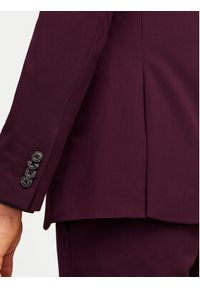 Jack & Jones Garnitur Franco 12181339 Fioletowy Super Slim Fit. Kolor: fioletowy. Materiał: syntetyk #2