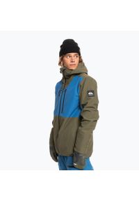 Kurtka snowboardowa męska Quiksilver Muldrow. Kolor: zielony. Sport: snowboard