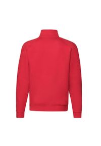 FRUIT OF THE LOOM - Bluza Męska Premium Z Zamkiem Błyskawicznym. Kolor: czerwony